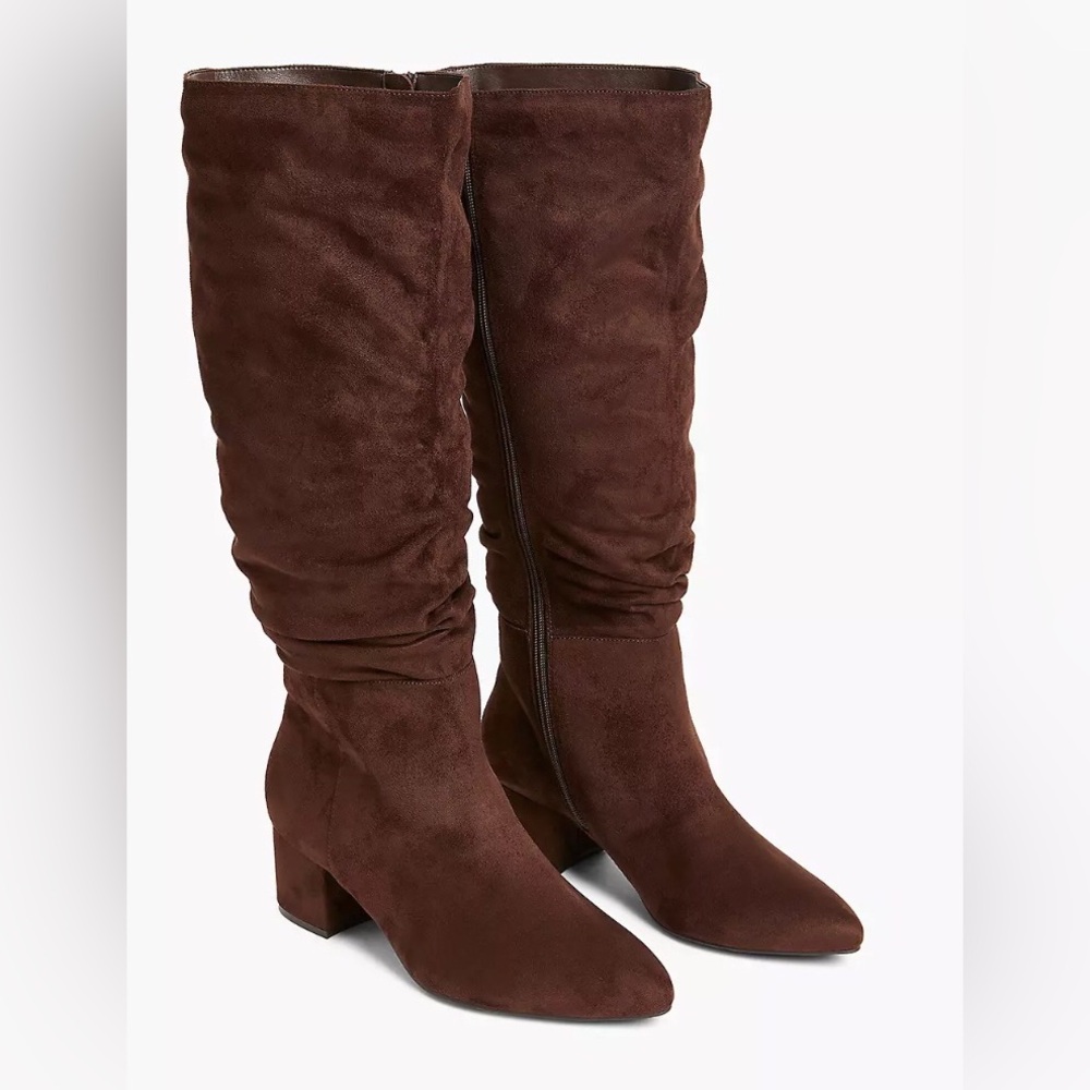 Lane Bryant/Dream Cloud Slouchy Tall Boot Extra Wide Calf Size 12W Brown